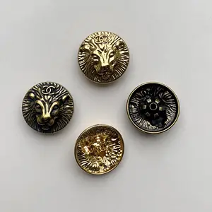 Neuer Stil Mode Großhandel Schnapp verschluss Messing Knopf Rund Benutzer definierte Druckknöpfe aus Metall