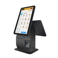 Kiosque de commande automatique intelligent Wintronix YCSYL215 2026 avec écran capacitif multi-touch, double système d'exploitation, paiement par QR code, imprimante thermique POS en métal