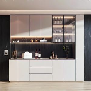 Gabinete lateral de comedor contra la pared, moderno, simple, para sala de estar, gabinete de té personalizado, gabinete de vino personalizado - Product Image 1