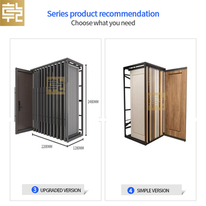 <span class=keywords><strong>Support</strong></span> de présentoir de porte coulissante en métal et en bois de haute qualité, multifonctionnel et élégant, pour vitrine, magasin, exposition - Product Image 5