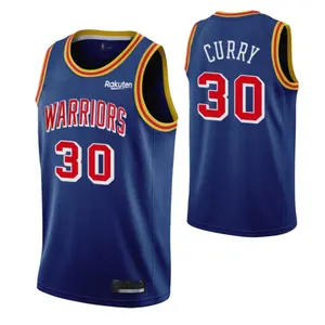 Wholesale curry gold jersey-2021-22 Stitched/Hot Pressed Basketball Jersey Gold State Warrior #30 Curry #11 Thompson #23 Green 75th Anniversary City Edition
