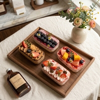Boîte à gâteau de boulangerie avec fenêtre transparente de qualité alimentaire, conteneur carré pour mousse et dessert, emballage à emporter en gros
