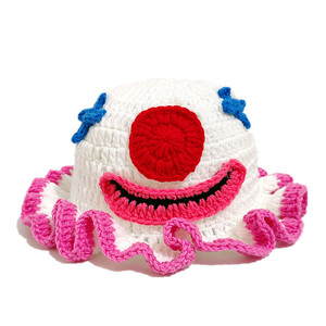 SOLPOP Cappello a Secchiello Divertente per Donna e Uomo, Lavorato a Mano, a Tema Mostro, Clown, Pagliaccetto, per Spettacoli, Feste, Carnevale, Pasqua, Halloween - Product Image 2