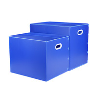 Boîte de rangement en plastique personnalisée, boîte pliable en PP, boîte en feuille de PP creuse, boîte de rangement d'entrepôt, boîte de rangement pour vêtements, impression de logo