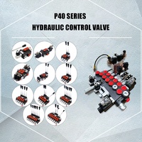 Vanne de commande directionnelle électro-hydraulique manuelle intégrée multi-voies 6 bobines 40L/min série P40 pour l'agriculture