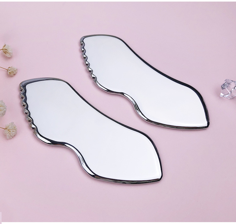 Панель Gua Sha из нержавеющей стали, сочетает в себе преимущества ледяного ролика и скребка, для удаления лица на заказ