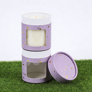 Tubo de Papel Kraft Cilíndrico con Logotipo Personalizado, Embalaje de Cartón para Velas, Tubo de Papel Cosmético de Lujo con Borde Rizado - Product Image 2