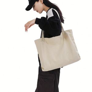 Bolsa de Compras Reutilizable Económica con Cierre Superior, Bolsa de Lona de Algodón Resistente de Gran Capacidad de 16 oz con Bolsillos - Product Image 4