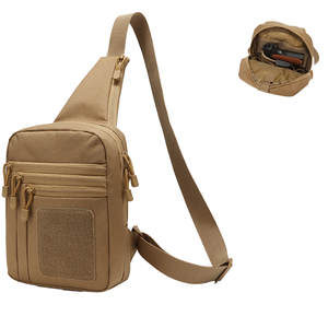 กระเป๋าคาดอกแบบยูนิเซ็กซ์  แบบยุทธวิธี  พร้อมช่องเก็บของแบบซ่อน  สายสะพายไหล่ถอดได้  กระเป๋า EDC  ป้องกันการโจรกรรม  ซิปกันน้ำ  ผ้า Oxford - Product Image 1