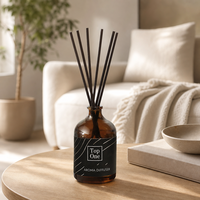 Diffuseur de parfum d'ambiance en rotin naturel écologique, longue durée, avec huiles essentielles, coffret en verre, emballage personnalisé