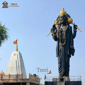 Outdoor grande dio indù Shani scultura religiosa Sani Dev statua in marmo - Product Image 4