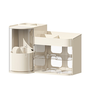 Boîte de rangement cosmétique de bureau en plastique transparent, type tiroir, pour produits de <span class=keywords><strong>soin</strong></span> de la peau, <span class=keywords><strong>maquillage</strong></span> <span class=keywords><strong>et</strong></span> organisation des articles de toilette - Product Image 6