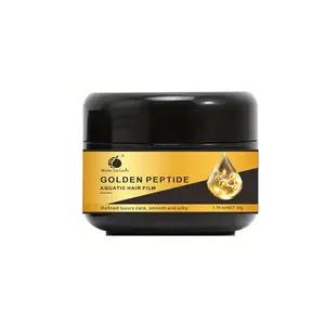 Organic Gold Peptide Hairmembrane Mask Crème Hydratant en profondeur Nourrissant Soin des cheveux Cheveux secs Lisse Collagène Protéine Usage domestique