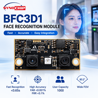 Module de reconnaissance faciale BFC3D1 RGB IR à double objectif avec détection de vitalité UART UVC Linux USB pour contrôle d'accès intelligent aux portes