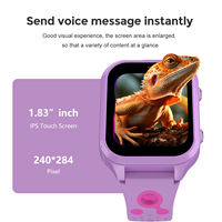 Montre connectée 4G détachable pour enfants LT56 avec caméra vidéo, appels, chat, SOS, localisation GPS, jeux, cordon de cou, pour filles, garçons, étudiants