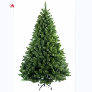 Fábrica personalizar árbol de Navidad verde árbol de Navidad Artificial con soporte para la decoración del hogar al aire libre
