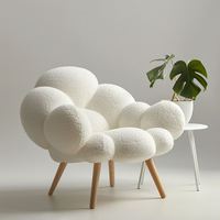 Fauteuil inclinable moderne en velours, hauteur réglable, garantie 5 ans, appartement, chambre, extérieur, salle à manger, salon, villa