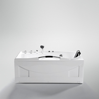 Baignoire Balnéo Hydromassante Moderne Autoportante en Acrylique à Prix Abordable avec Robinet Inclus