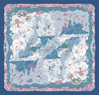 Op maat gemaakte 100% zijden jacquard luxe designer zijden sjaal shawl OEM/ODM 140*140cm geprinte handgerolde zijden sjaal groothandel