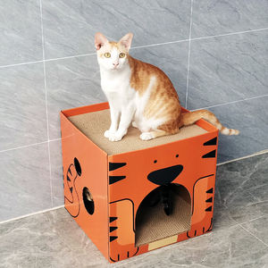 <span class=keywords><strong>DIY</strong></span> Montado Caixa <span class=keywords><strong>Cat</strong></span> <span class=keywords><strong>Scratcher</strong></span> <span class=keywords><strong>Cat</strong></span> House Cama Papelão <span class=keywords><strong>Scratcher</strong></span> com Furo - Product Image 4