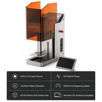 Máquina de Grabado Láser UV Frío de 5W 355nm, de Escritorio, con Bluetooth y App, para Vidrio y Diversos Materiales, para Regalos Personalizados
