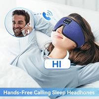 Usine directe 3D sans fil 5.3 bluetooth musique masque pour les yeux appel binaural stéréo son musique occultant sommeil masque pour les yeux