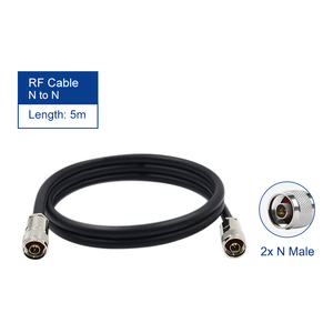<span class=keywords><strong>Cable</strong></span> Coaxial <span class=keywords><strong>de</strong></span> Comunicación RFLink RG60 <span class=keywords><strong>de</strong></span> Alta Calidad, 50 Ohmios, Baja Pérdida, 2 Conectores N-Macho, Conductor <span class=keywords><strong>de</strong></span> Cobre Sólido, Transmisión <span class=keywords><strong>de</strong></span> Datos - Product Image 1