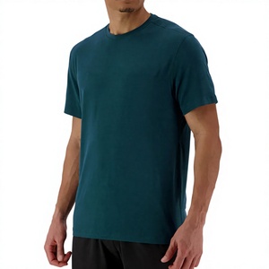 เสื้อเชิ้ตแขนสั้นคอกลมสีพื้น ทรงปกติ ใส่สบาย ระบายอากาศได้ดี แห้งเร็ว เหมาะสำหรับฤดูร้อน ยืดหยุ่น น้ำหนักเบา - Product Image 1