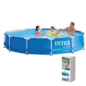 INTEX 28210 muslimate Alberca Outdoor Round Bathing grande <span class=keywords><strong>piscina</strong></span> fuori terra portatile - Product Image 1