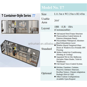 공항 홈즈 T7 럭셔리 조립식 캡슐 하우스 - Product Image 2