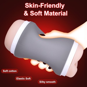 Aircraft Finger Soft-Touch Double Head Oral Sex Anal Male <b>Masturbator</b> Squeeze Inverted Mold Wholesale - Product Image 6