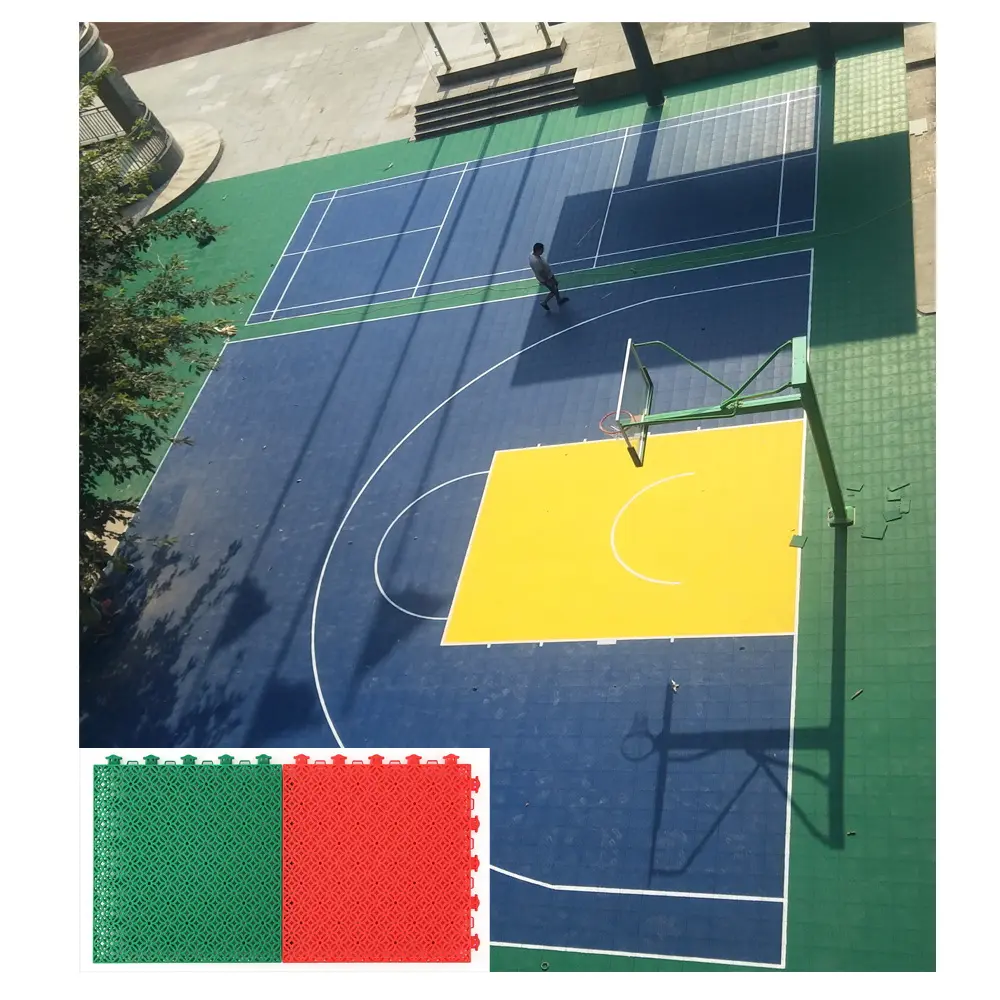 fustal equipment Outdoor Sports Floors for sale school and patio PP materials used for Basketball Court