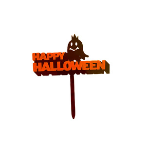 ท็อปเปอร์เค้กอะคริลิคสองชั้นรูปปราสาทค้างคาว ตกแต่งเค้กธีมฮาโลวีน น้ำผึ้งและรสหวาน อุปกรณ์ตกแต่งงานปาร์ตี้ - Product Image 5