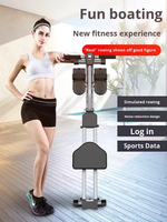 Máquina de Remo Hidráulica para Gimnasio en Casa, Resistencia Ajustable, Silenciosa, Compacta, Plegable, Ergonómica, Entrenamiento de Cuerpo Completo