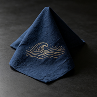 Serviettes de table personnalisées avec logo, serviettes de table en tissu réutilisables pour les marques
