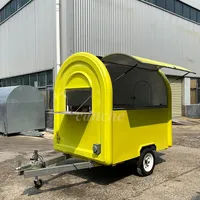 Chariot de rue mobile pour café et petit-déjeuner, remorque de camping pour hot-dogs, camion de restauration mobile - Vente chaude UE