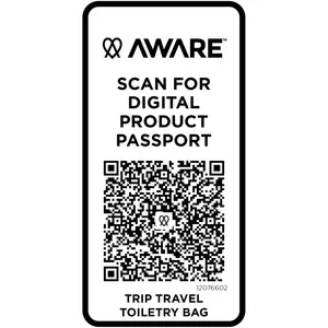 Trousse de toilette recyclée Trip Aware, gadgets durables - Product Image 5