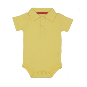 Custom Logo Unisex Summer Baby Rompers <b>Onesie</b> Newborn Crawler Polo Shirt Short Sleeve Printed Polyester Cotton - Product Image 3