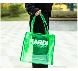 Biểu tượng tùy chỉnh cá nhân <span class=keywords><strong>PVC</strong></span> Tote Túi thời trang rõ ràng <span class=keywords><strong>PVC</strong></span> trường hợp cho siêu thị & triển lãm sử dụng Túi Quà Tặng - Product Image 3