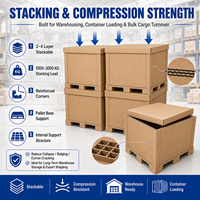 Cajas de Cartón Corrugado Resistentes e Impermeables, Directas de Fábrica, con Impresión en Relieve, para Mudanzas y Almacenamiento Temporal