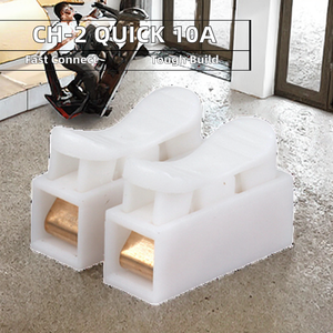 Konektor Kabel Tekan Cepat CH-2 Listrik 10A, Blok Terminal Kawat Plastik 2P, Casing PC, Laris Terjual - Product Image 3