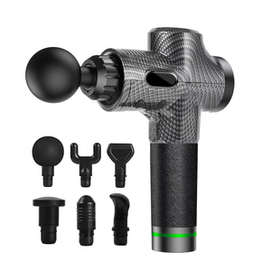Pistola de Masaje Muscular de Tejido Profundo Portátil de 12 V, Pistola de Masaje de Percusión Muscular Profunda Profesional para el Cuerpo, 30 Velocidades, 6 Cabezales de Masaje - Product Image 4