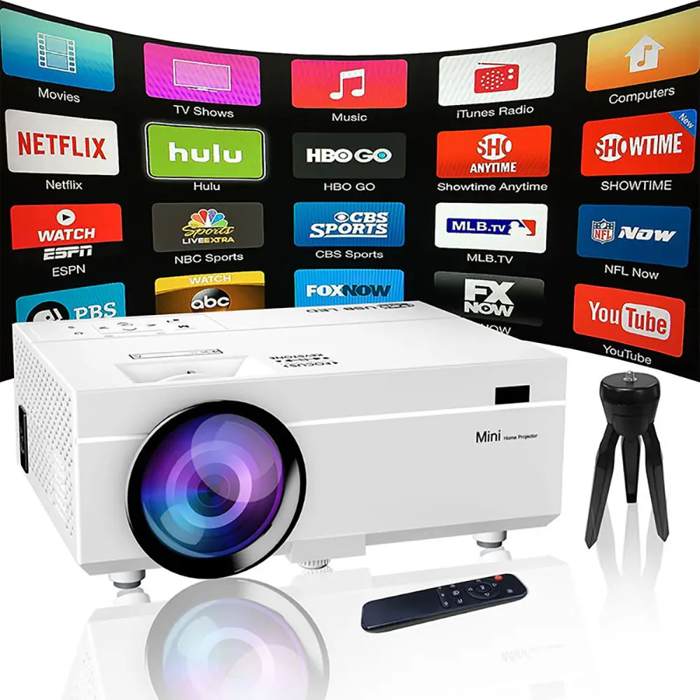 Meilleure vente d'usine Oem Odm 6000 haute luminosité Native 1080p Full Hd 4k Lcd Led vidéo Portable Home cinéma projecteur