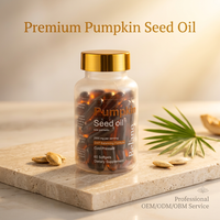 Huile de graines de citrouille haute puissance 1000mg en gélules molles, marque privée ODM pour la santé masculine et le soutien de la prostate, vente en gros usine OEM