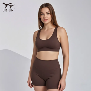 JIEJIN OEM ODM женская одежда большого размера для подтяжки ягодиц, байкерские шорты, одежда для фитнеса и йоги, комплект для йоги - Product Image 6
