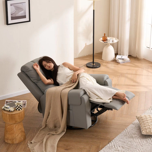 Ghế thư giãn cao cấp bán chạy, ghế sofa đơn, ghế thư giãn da đơn, ghế xoay điện, ghế thư giãn có cổng USB - Product Image 5