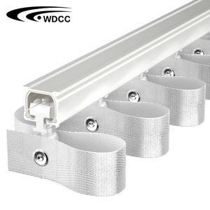 Eco-friendly Single Ripple Fold Curtain Track Rail Industrial Style S Fold Wave with Silent Aluminum Alloy Wave Curtain Track - Product Image 1