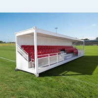 Siège de tribune VIP commercial extérieur pour stade, siège en métal creux moulé par soufflage pour terrain de sport extérieur, tribune portable à vendre