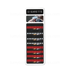 Premium Cigarette <b>Display</b> <b>Stand</b> with LED Light & Pusher System Metal and <b>Acrylic</b> Floor Rack for Tobacco Shop - Product Image 3