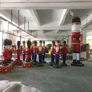 6ft-12ft Géant Résine Jouet Soldat Grandeur nature En Fiber De Verre Personnalisé de Noël <span class=keywords><strong>Casse</strong></span>-<span class=keywords><strong>Noisette</strong></span> Décoration - Product Image 1
